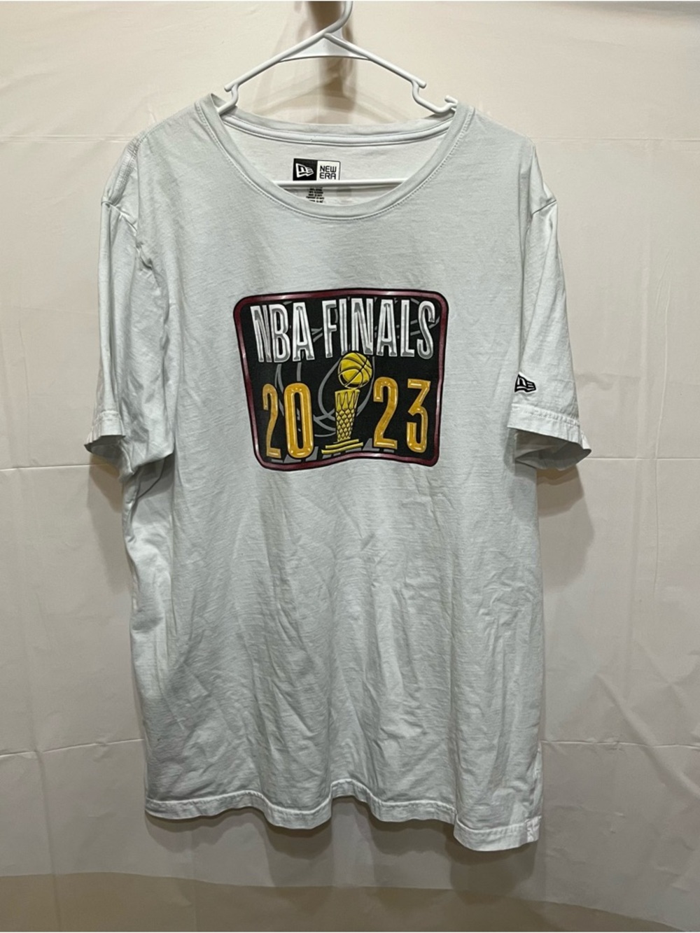 New Era Men's NBA Finals 2023 White Graphic T-Shirt